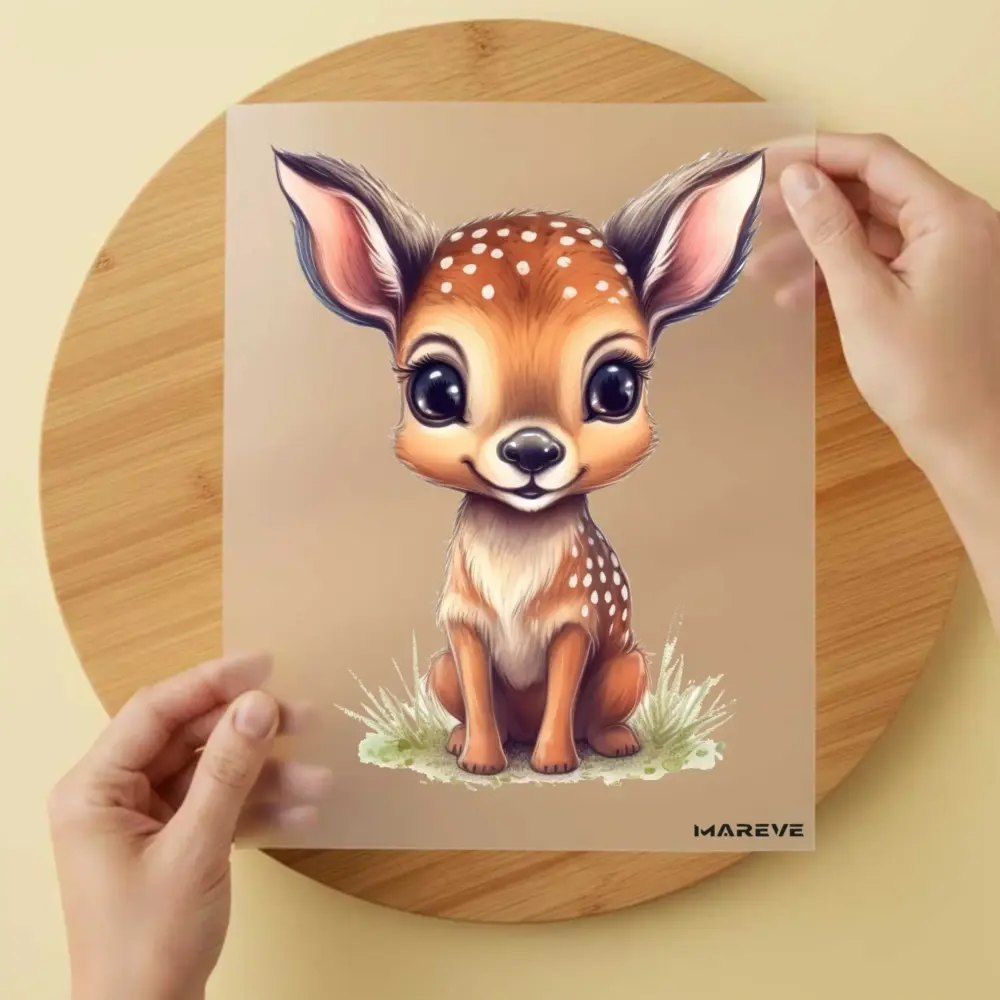 Bügelbild/Sticker - Watercolour - Rehkids