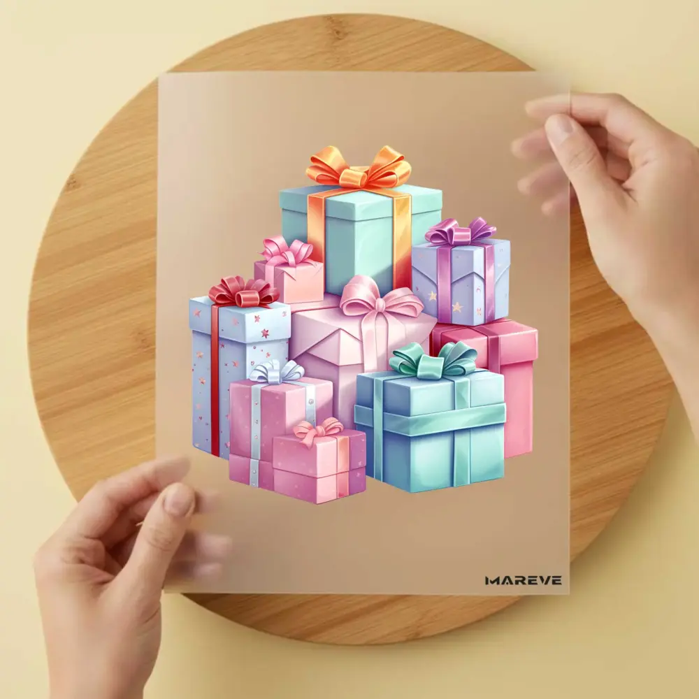 Bügelbild/Sticker - viele Geschenke