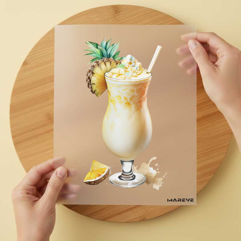 Bügelbild/Sticker - Cocktail - Pina Colada