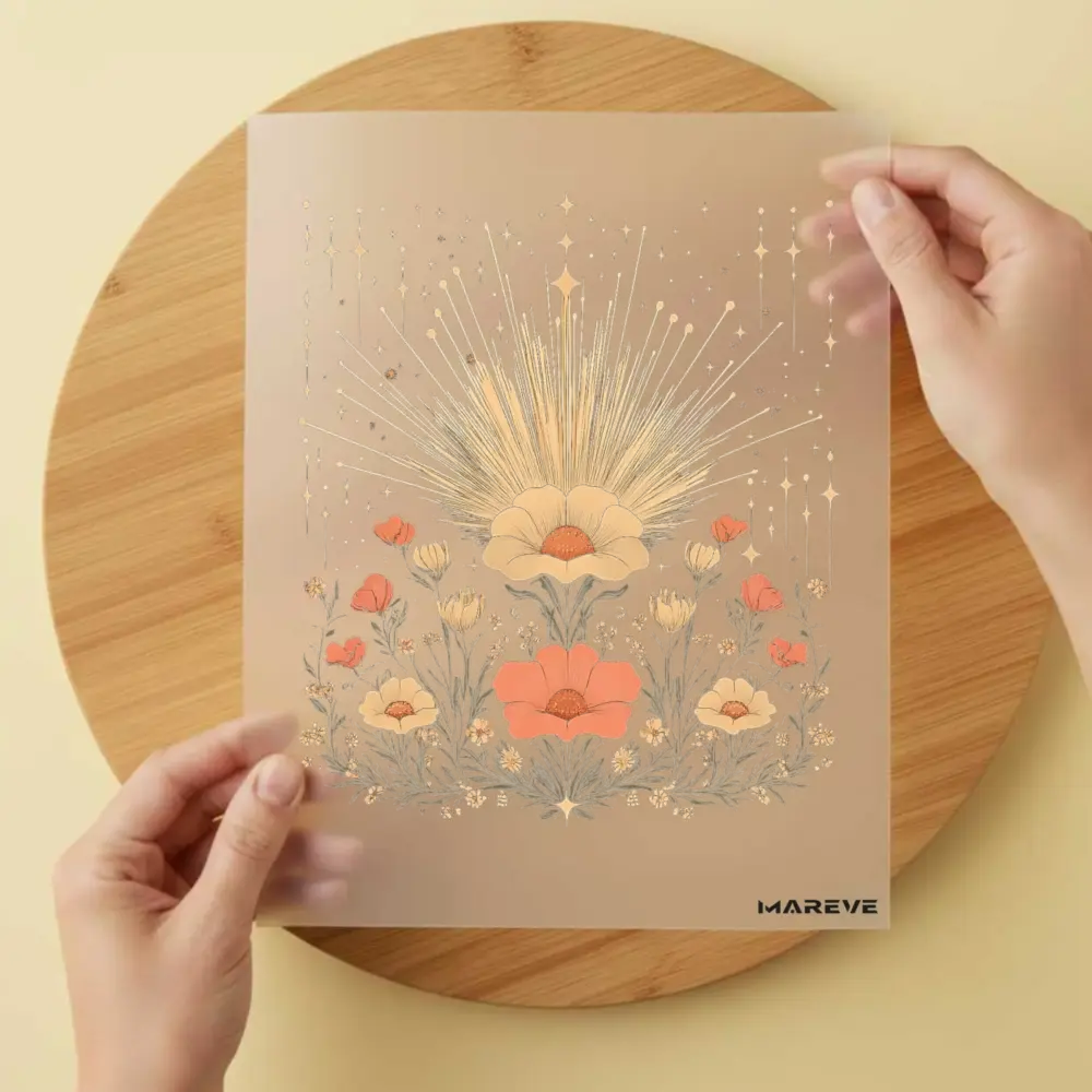 Bügelbild/Sticker - Dekor - Flower - Lichterstrahl