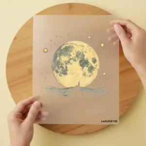 Bügelbild/Sticker - Dekor - Mond/Person