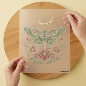 Bügelbild/Sticker - Dekor - Schmetterling - Mond