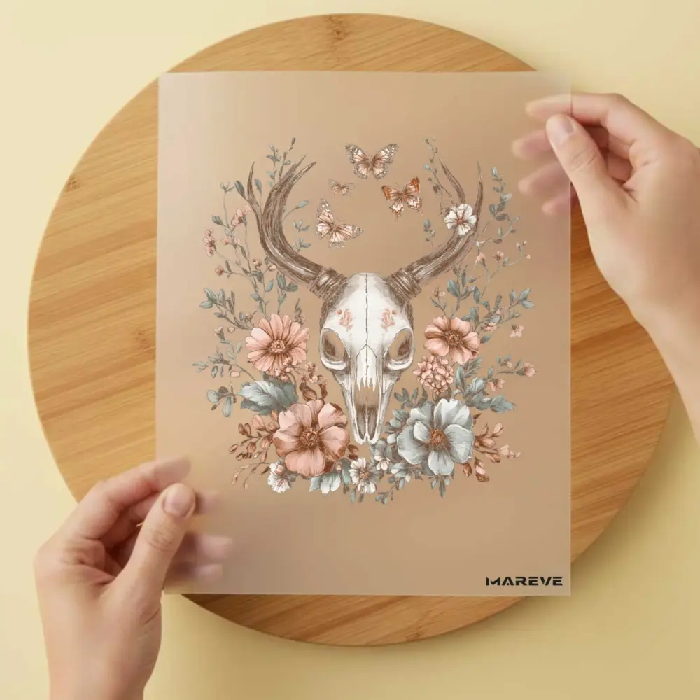 Bügelbild/Sticker - Dekor - Skull - Bock