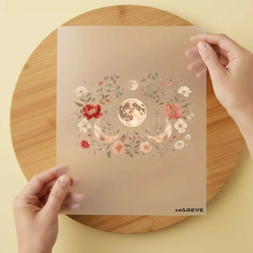 Bügelbild/Sticker - Dekor - Vollmond - Flower