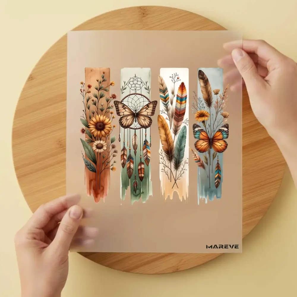 Bügelbild/Sticker - Design - Boho - Feder