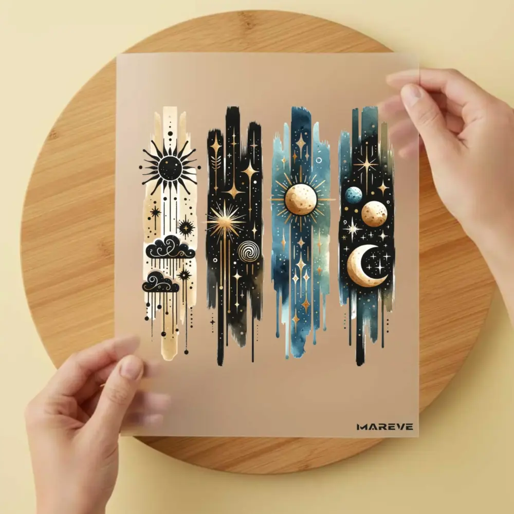 Bügelbild/Sticker - Design - Mond - Dark