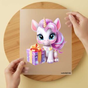 Bügelbild/Sticker - Einhorn - Geschenk