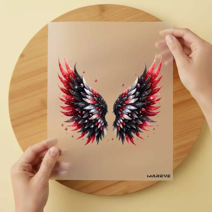 Engelsflügel-Schwarz-Rot