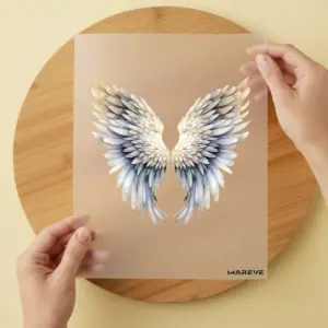 Bügelbild/Sticker - Engelsflügel - Weiß