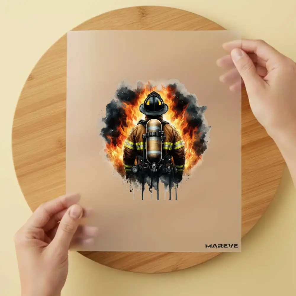 Bügelbild/Sticker - Feuerwehrmann - Fire