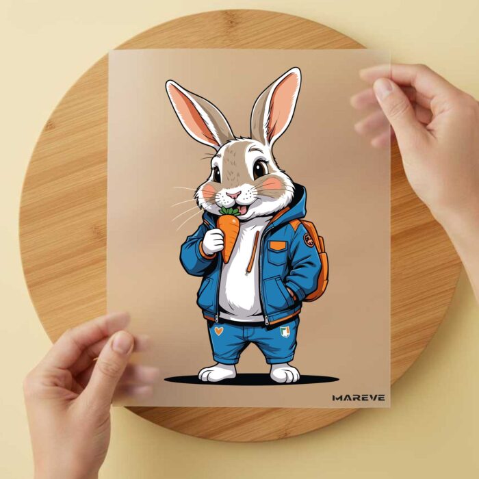 Hase-blauer-Anzug Hase-blauer-Anzug