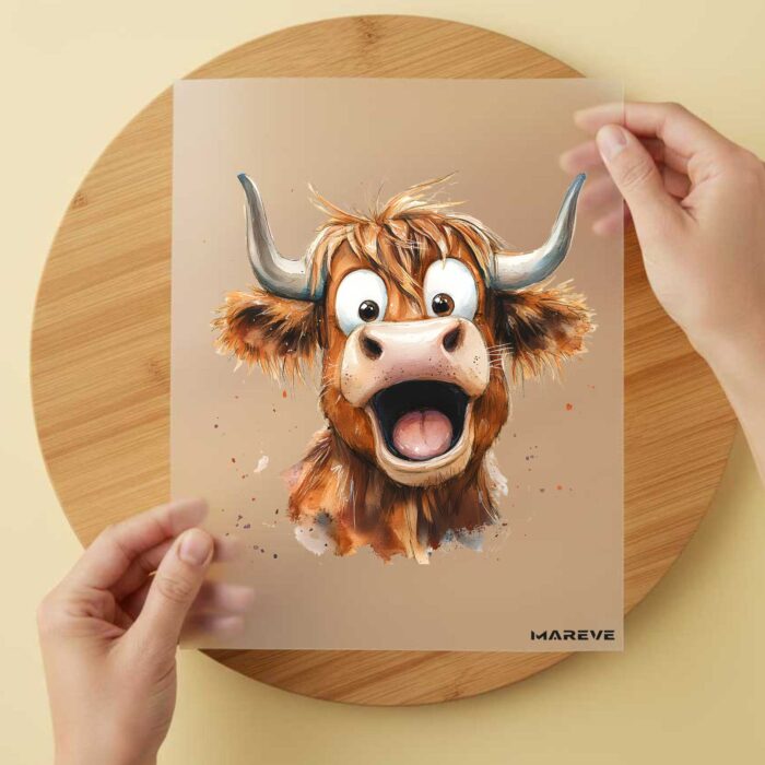 Highlandkuh-Staunend