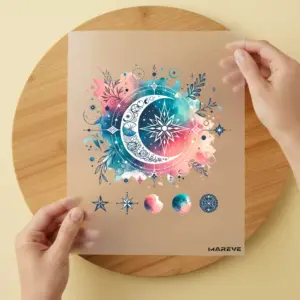 Bügelbild/Sticker - Himmlische Mondphasen