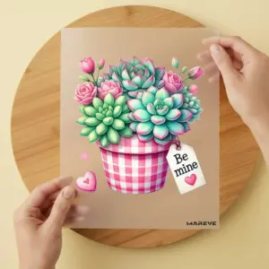 Bügelbild/Sticker - Kaktus - Love