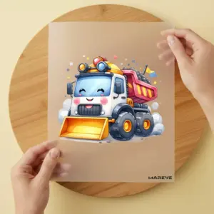 Bügelbild/Sticker - Kohlebagger