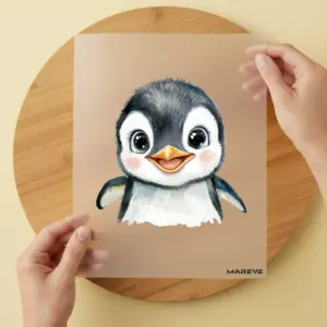 Bügelbild/Sticker/Sticker - Pinguin - Baby