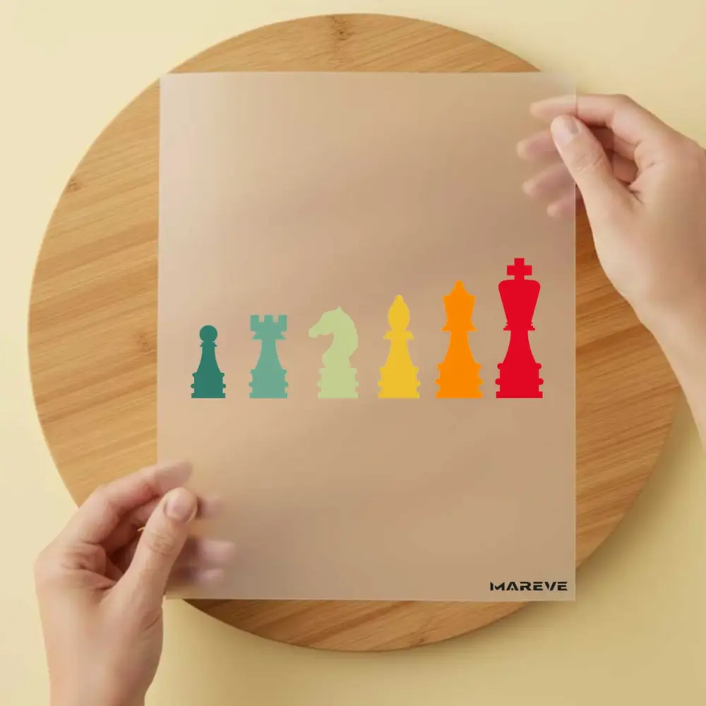 Bügelbild/Sticker - Schach - Figuren