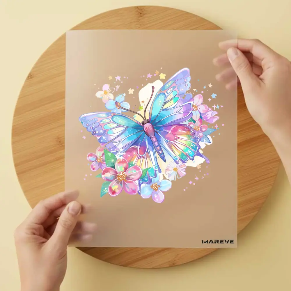 Bügelbild/Sticker - Schmetterling - Diamant