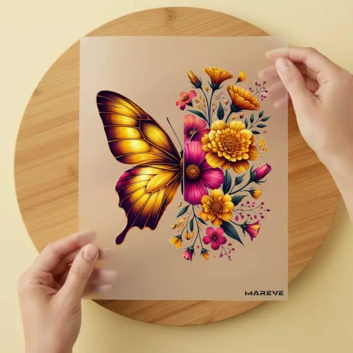 Schmetterling-Gelb-Pink