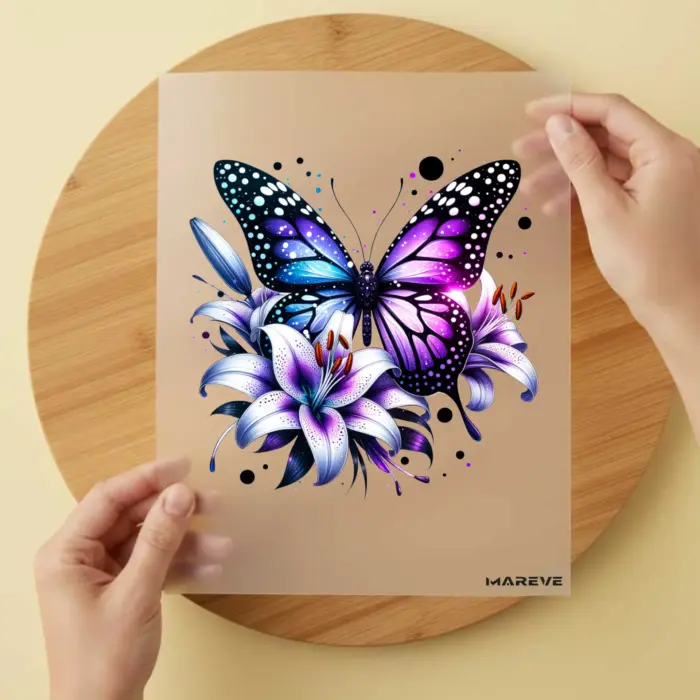 Schmetterling-Lila-Blau