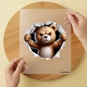 Bügelbild/Sticker - Teddy - Aufreißend