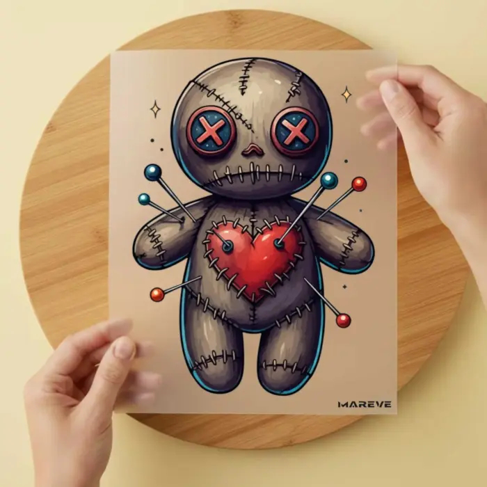 Voodoopuppe-Braun