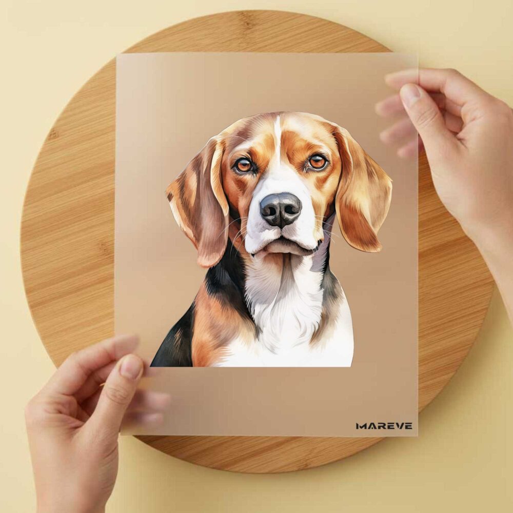 Bügelbild/Sticker - Watercolour - Beagle