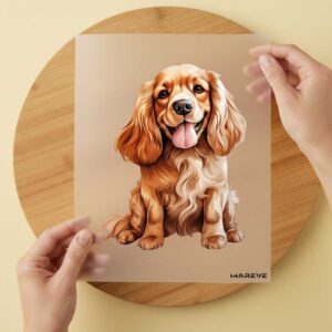 Bügelbild/Sticker - Watercolour - Cocker Spaniel
