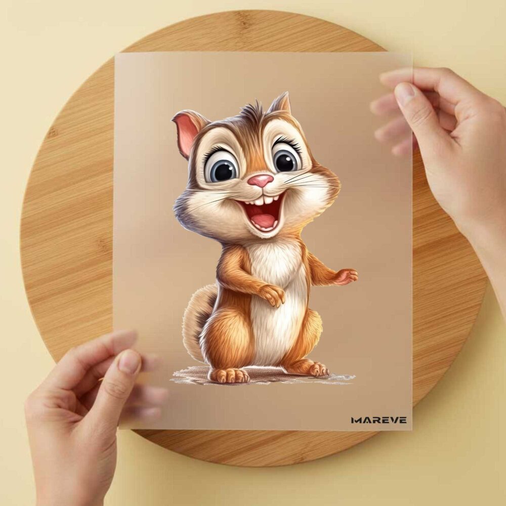Bügelbild/Sticker - Watercolour - Eichhörnchen
