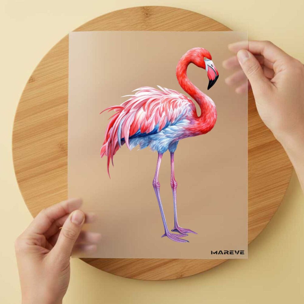 Bügelbild/Sticker - Watercolour - Flamingo