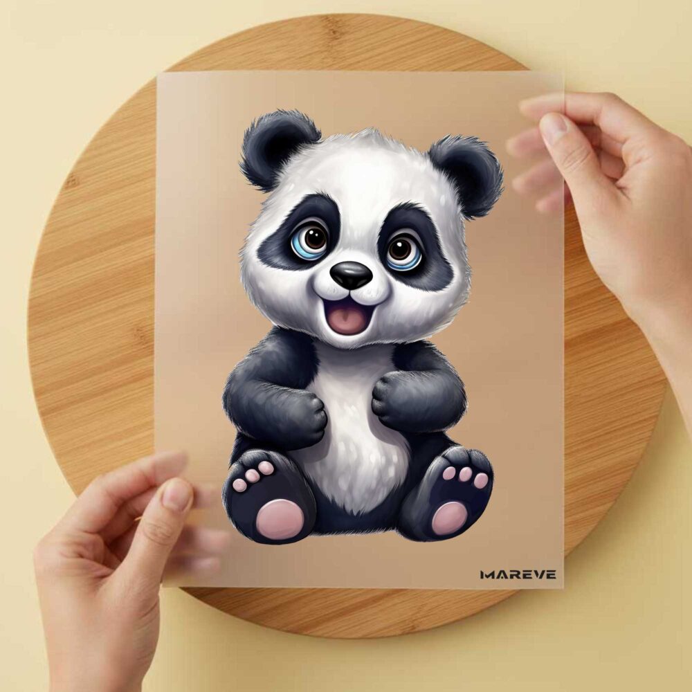 Bügelbild/Sticker - Watercolour - Panda