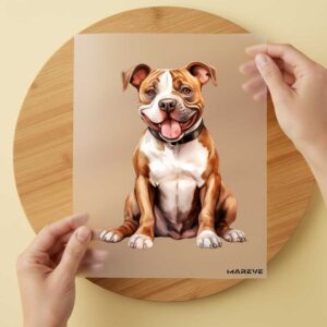 Bügelbild/Sticker - Watercolour - Pitbull