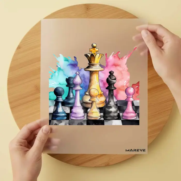 Watercolour-Schach-Bunt Watercolour-Schach-Bunt