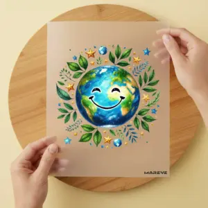 Bügelbild/Sticker - Welt - Flower