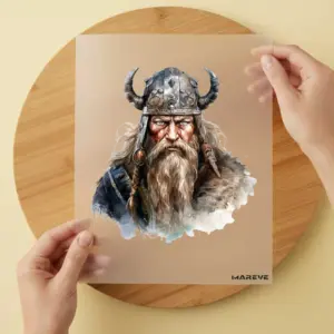 Bügelbild/Sticker - Wikinger - Mann