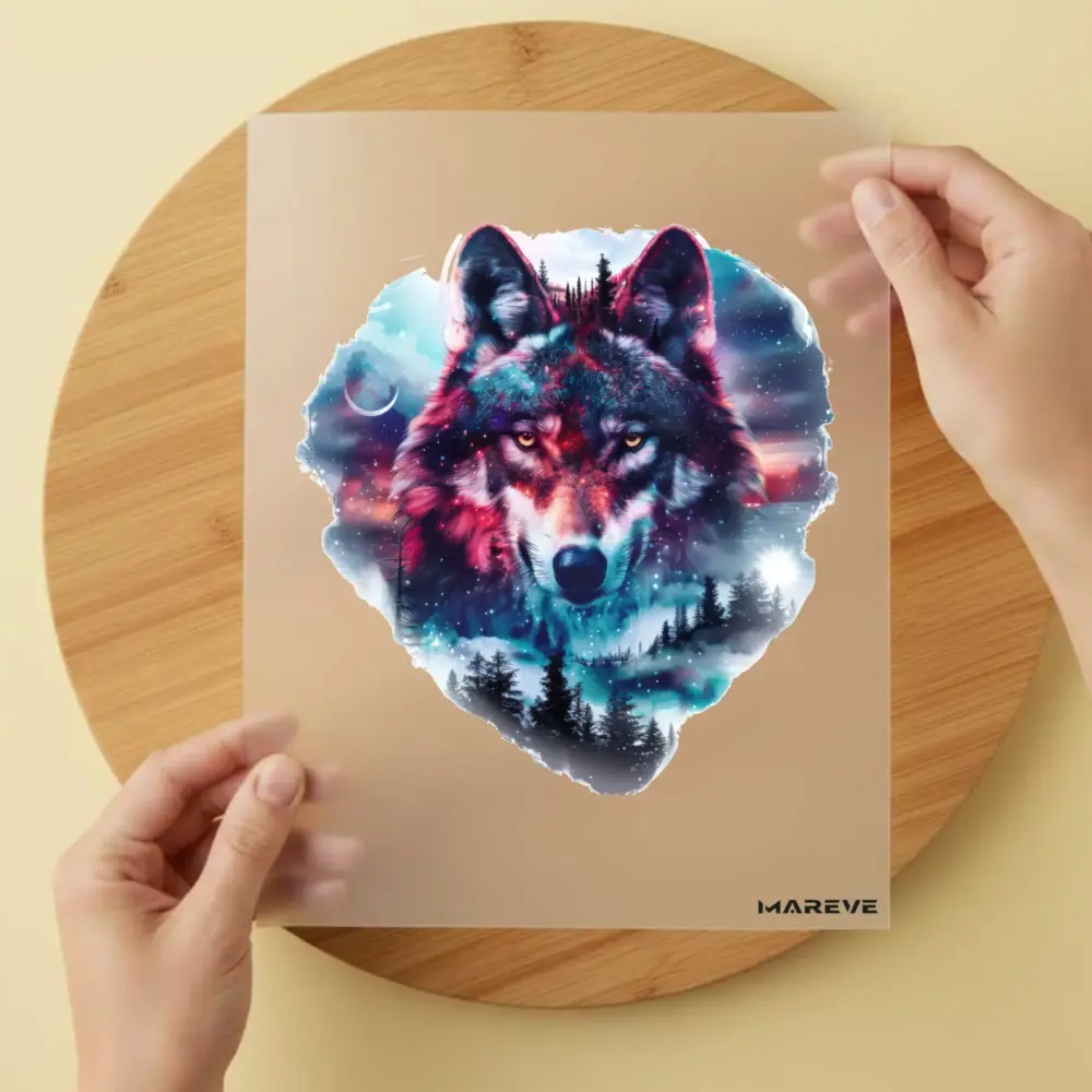 Bügelbild/Sticker - Wolf - Magic