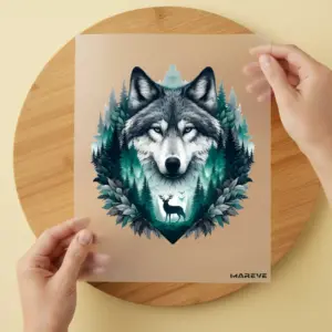 Bügelbild/Sticker - Wolf - Wild - Forrest 2
