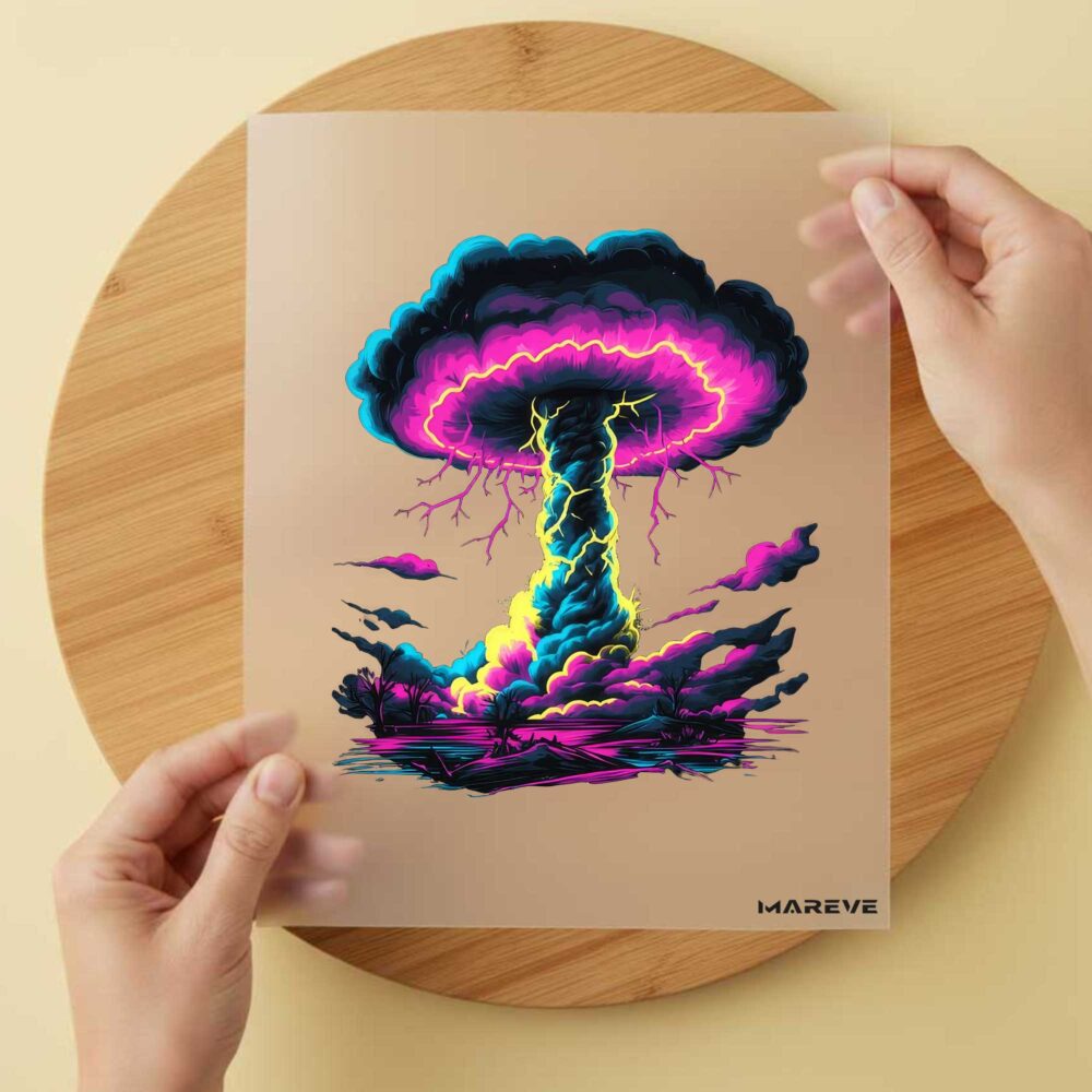 Bügelbild/Sticker - Atompilz