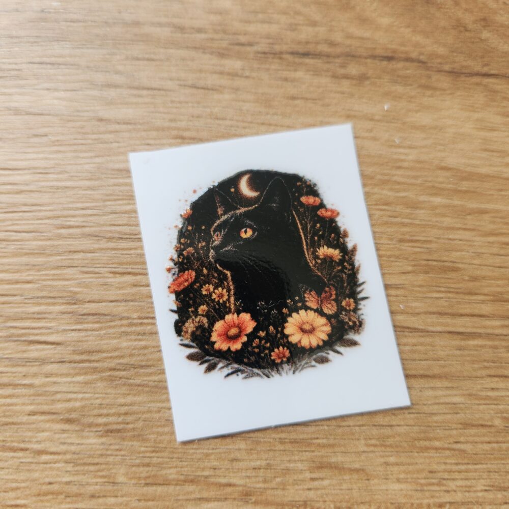 Sticker - Katze Schwarz - 3cm