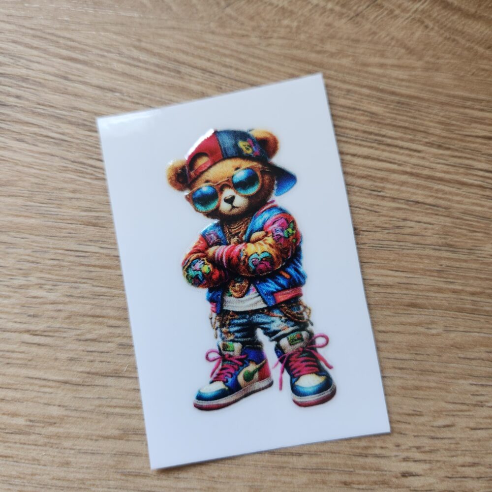 Sticker - Teddy Cool - 5cm
