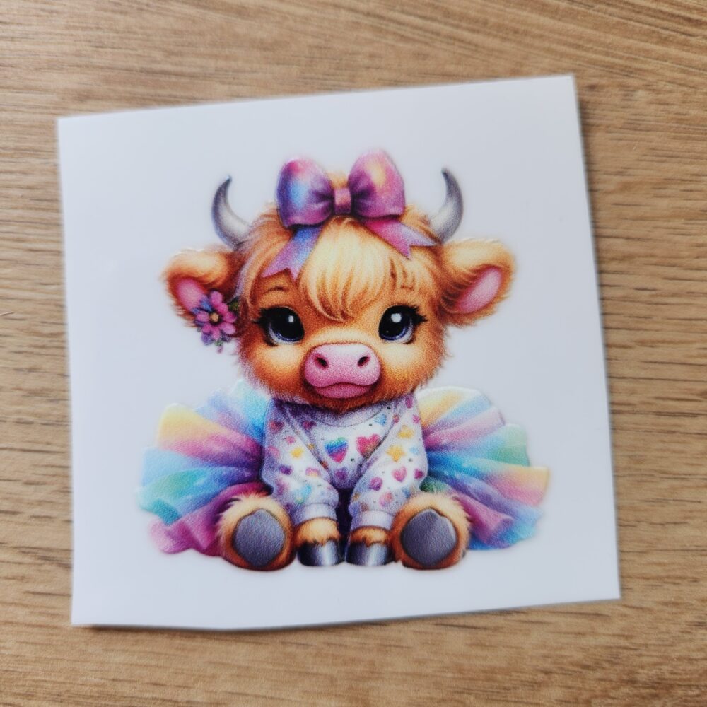Sticker - Kuh Tütü - 5cm