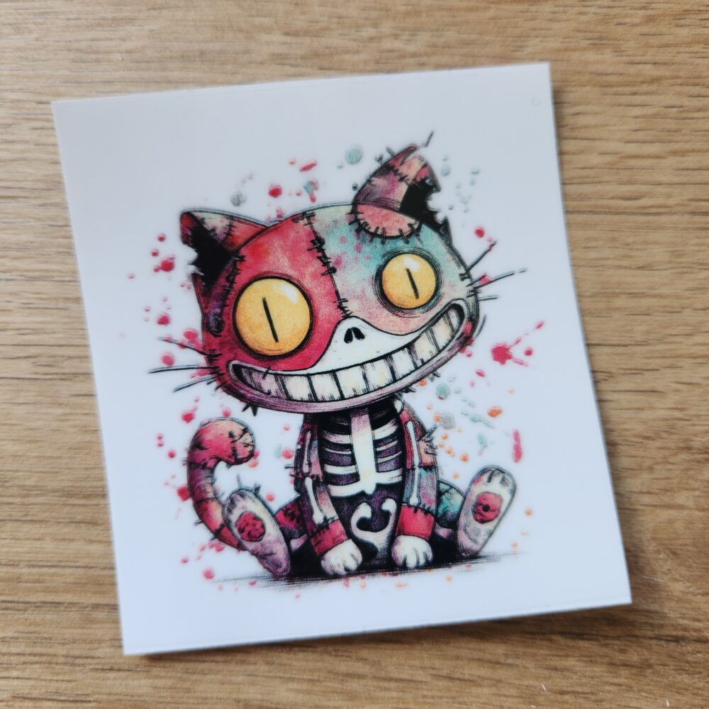 Sticker - Katze Skull - 5,5cm