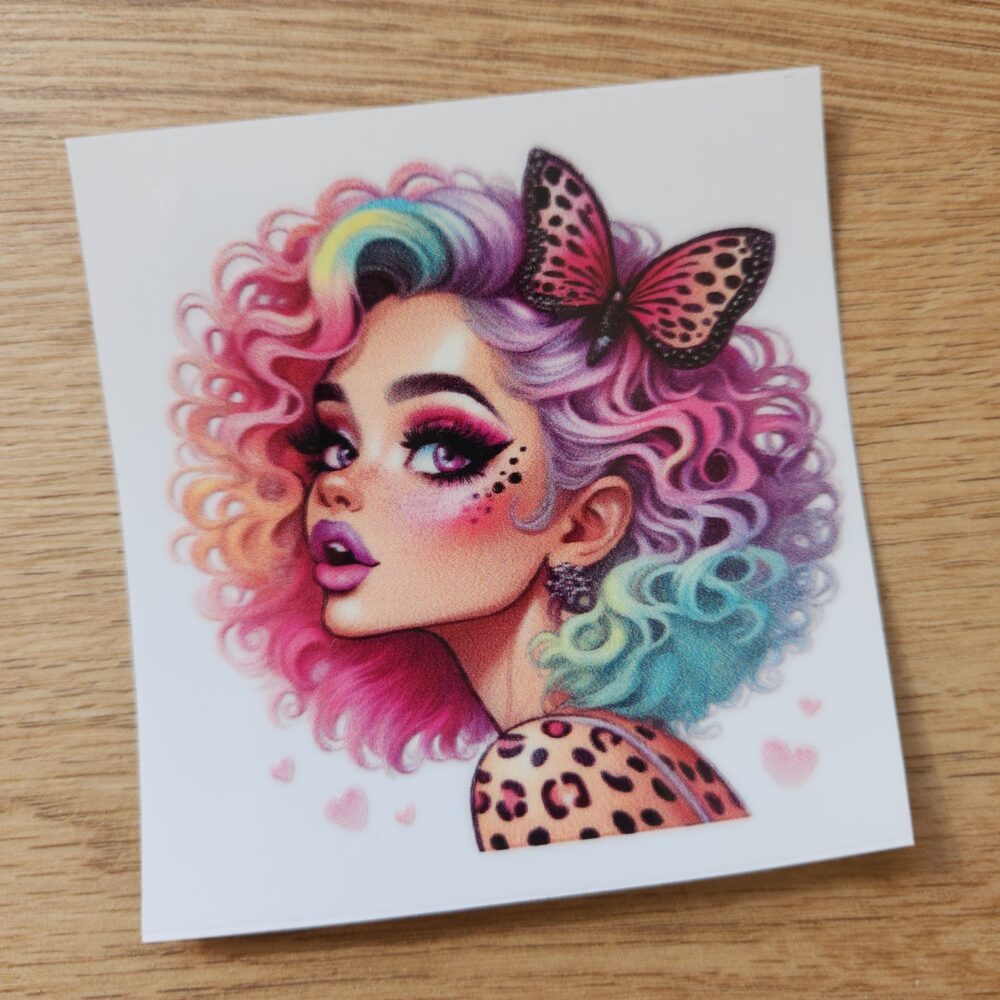 Sticker - Frau Leo - 7cm