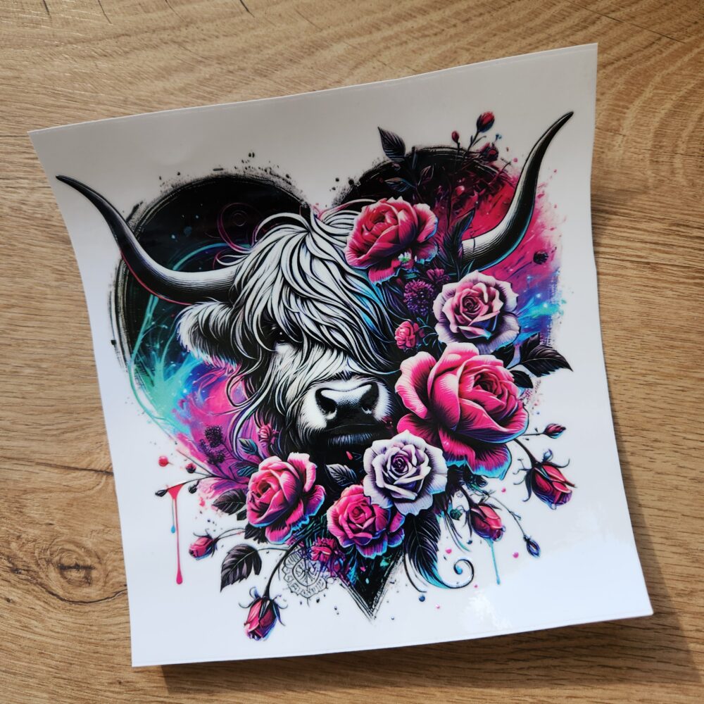 Sticker- Kuh Herz - 15cm