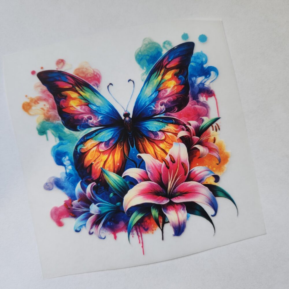Bügelbild- Schmetterling- 10cm