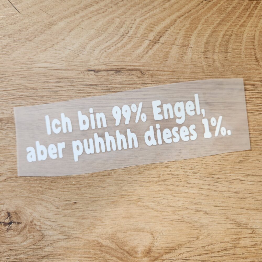 Bügelbild - Spruch Engel - 15cm