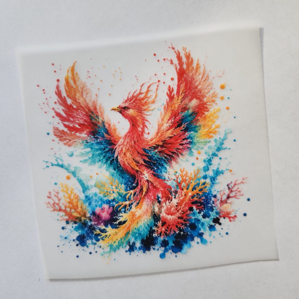 Bügelbild - Phönix - 10cm