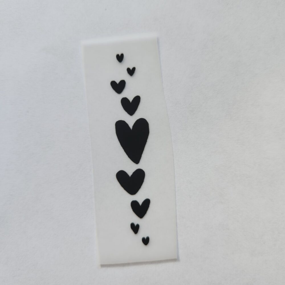 Bügelbild - Herzen - 7cm