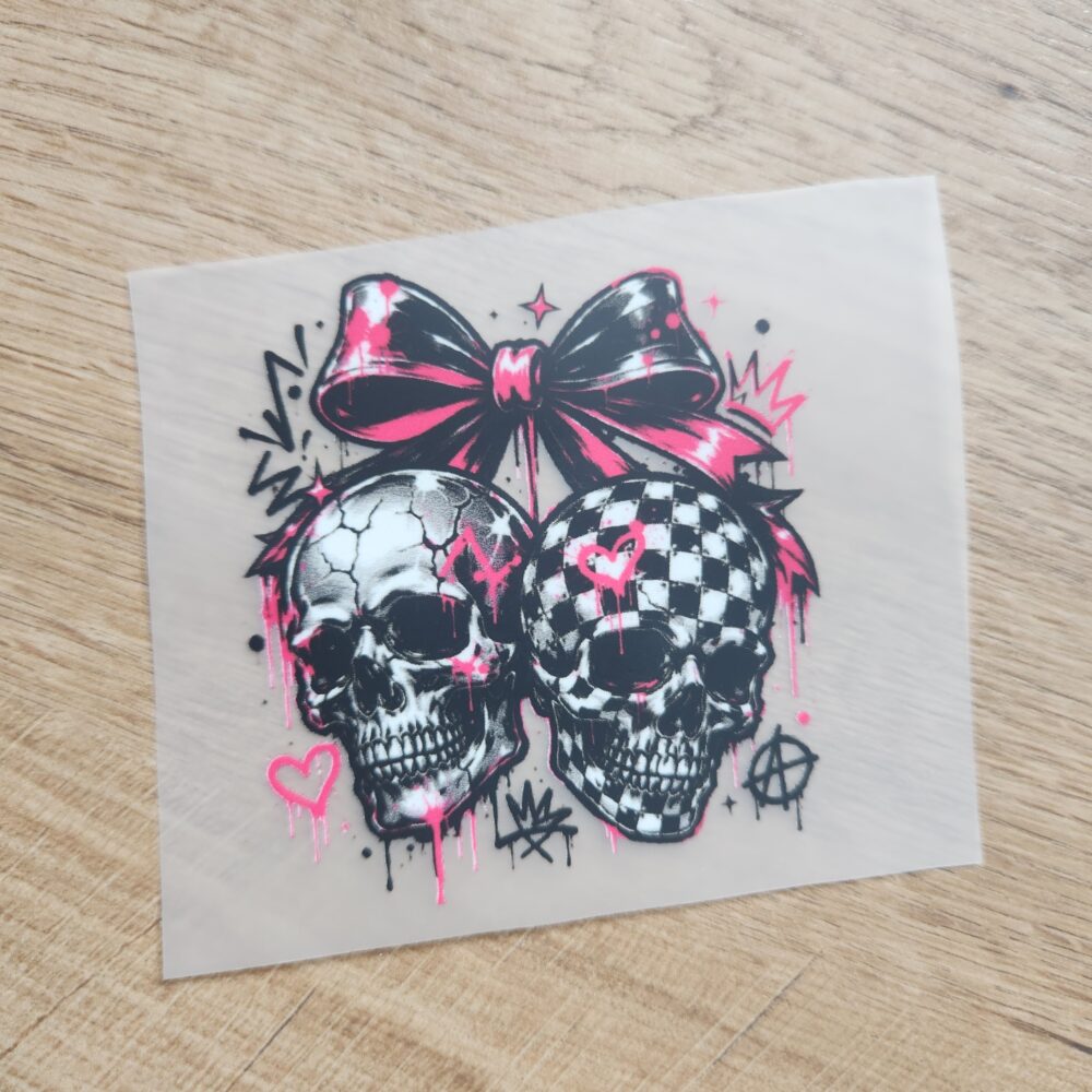 Bügelbild- Skull Köpfe - 7cm
