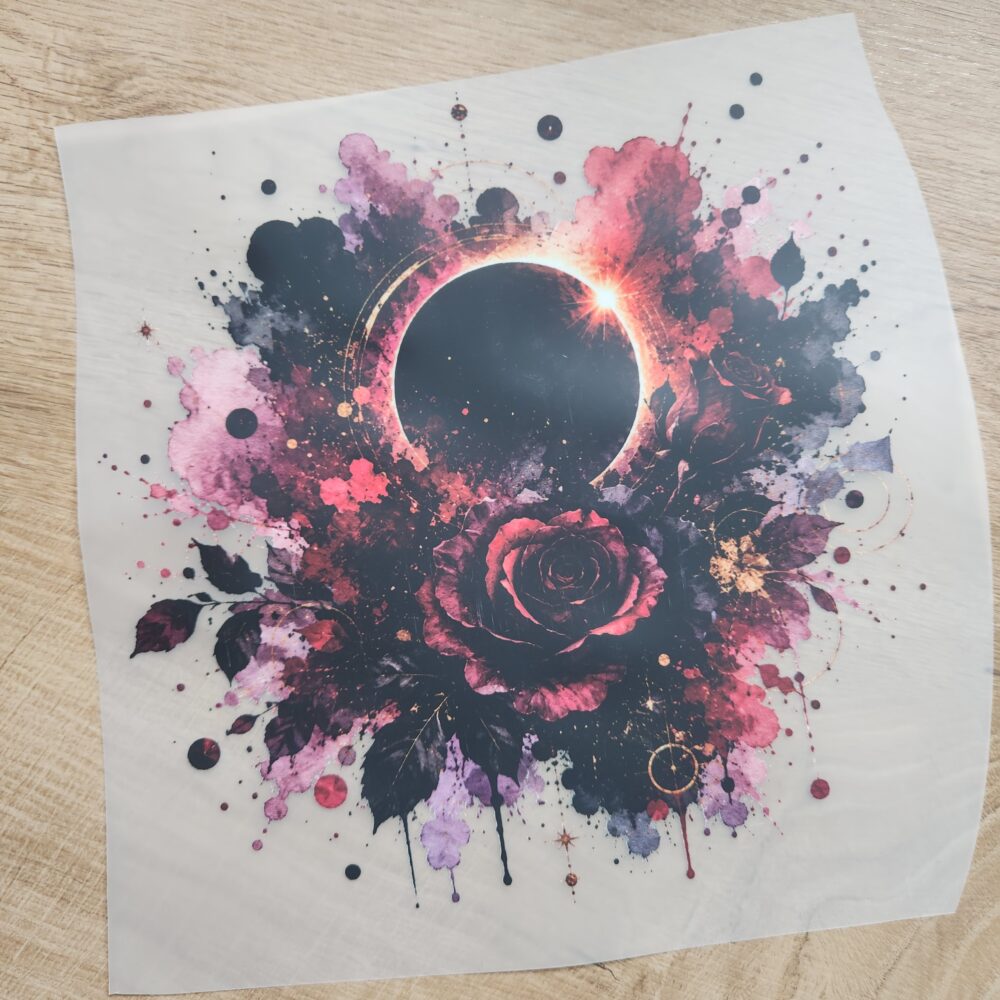 Bügelbild - Rose Mond - 20cm